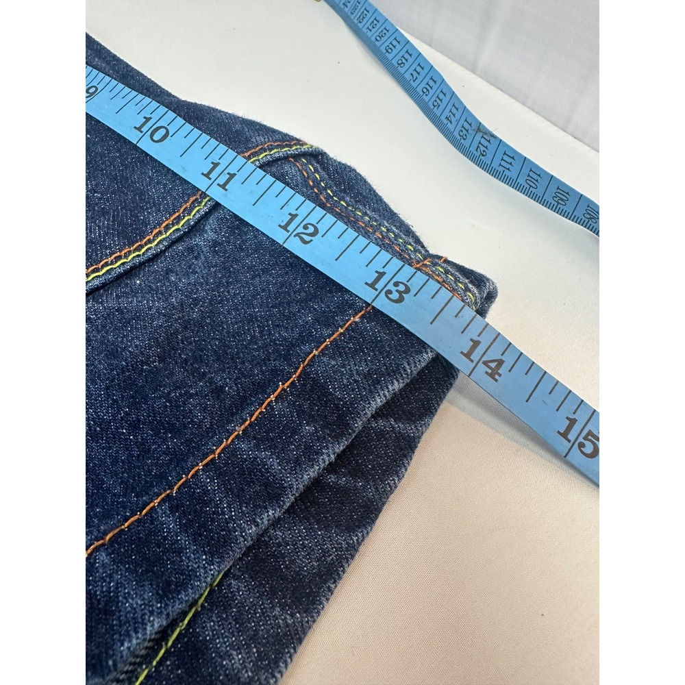 Vintage Platinum FUBU Women's Denim Shorts Size 28 Fat Albert Dumb Donald Y2K - Picture 10 of 11